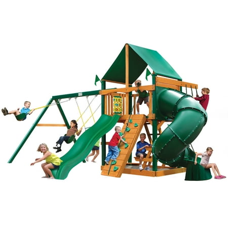 Gorilla Playsets Mountaineer Deluxe Cedar Wooden Swing Set