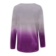 thumbnail image 5 of Blusa de manga larga con estampado de teñido anudado y cuello en V suelto informal para mujer Fridja fjkfkj3682, 5 of 5