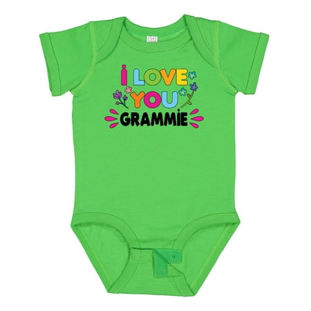 

Inktastic I Love You Grammie with Flowers Gift Baby Girl Bodysuit
