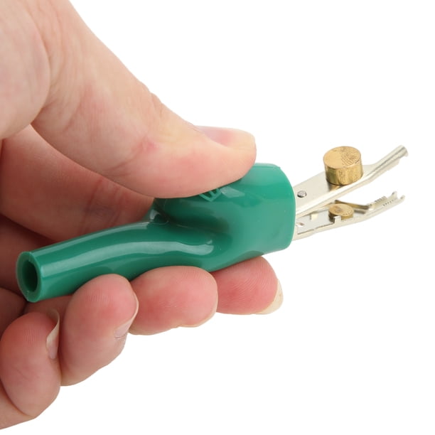 Pinza de Cocodrilo J.60043, Pinza de Cocodrilo, Cables de PrueBa PortáTiles, Pinza Pelacables con Aguja, Abertura de 25 mm Para Telecomunicaciones, Comunicaciones, Pruebebas
