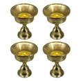 thumbnail image 1 of Dinheiro 4 Uds. Lámpara Ghee, soporte para lámpara de mantequilla, portavelas de copa dorada, lámpara de aceite de latón tibetano, suministros para Altar budista, 1 of 6