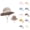 Khaki, variant on Toddler Adjustable Cotton Bucket Hat Fruit Print Sun Protection Fisherman Cap Soft Breathable UV Protection Hat for Baby Boys Girls Age 1-3 Beach Outdoor Travel Summer Casual Daily Wear Essentials