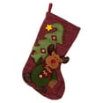 thumbnail image 2 of Classic Large Christmas Stockings Set, Santa Snowman Reindeer Pattern Hanging Decor for Fireplace Mantel, Family Holiday Christmas Decorations, 19 Inch Festive Sock Ornaments, 2 of 9