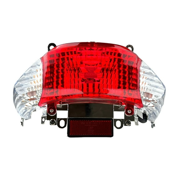 12V 5W Tail Light Turn Signal Lamp Assembly for YY50QT-21 ATM50 Wolf RX-50 Baccio Peace 805 GY6 49cc 50cc Sunny Jonway Roketa BAJA IceBear Shenke Chuanl TaoTao Cougar Solana Scooter Moped