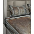 thumbnail image 6 of Ambesonne Vintage Fitted & Top Sheet Set with Shams, Power Locomotive Train, Grey Brown, 6 of 8