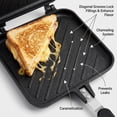 thumbnail image 4 of Hot Sandwich Maker  Grilled Press With Handle Stovetop Toasted Aluminum Flip Pan For Home Kitchen Breakfast, 4 of 9