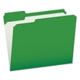 thumbnail image 2 of Double-Ply Reinforced Top Tab Colored File Folders, 1/3-Cut Tabs, Letter Size, Bright Green, 100/box | Bundle of 5 Boxes, 2 of 7