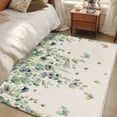 thumbnail image 4 of Sage Green Eucalyptus Area Rugs 3'x5', Washable Small Throw Rugs for Living Room Bedroom, Weeping Botanical Leaves Linen Indoor Outdoor Rug Non-Slip Low Pile Carpet Runner Reversible Floor Mats, 4 of 8