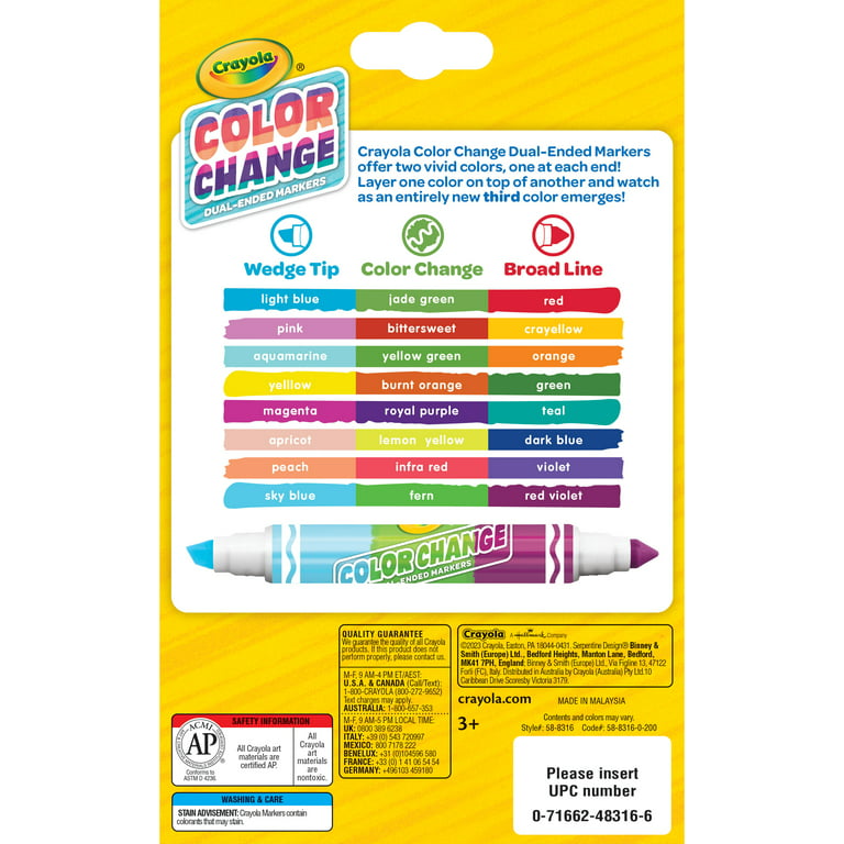 Crayola® Color Change Dual Ended Markers, 8 ct - Pay Less Super Markets