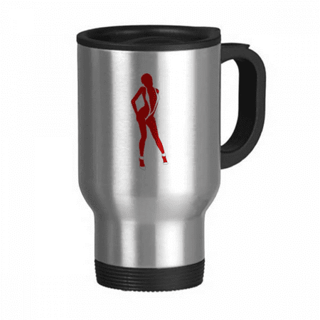 

Stand Bikini Beauty Woman Travel Mug Flip Lid Stainless Steel Cup Car Tumbler Thermos