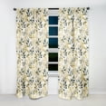 thumbnail image 2 of Designart "Leaves In Tranquil Arrangement I" Plants Blackout Curtain Single Panel, 2 of 4