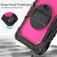 thumbnail image 7 of For Samsung Galaxy Tab S8/S7 Case 11 inch, 360 Rotating Shockproof Cover with Stand, Screen Protector, Shoulder Strap (SM-X700/SM-T870), Rose PC, 7 of 7