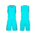 thumbnail image 2 of RKSTN Soccer Maillot Garçons Filles Col Rond Sans Manches Uniforme d'Entraînement de Soccer Deux Pièces Maillot Athlétique Ensemble de Sport (Vert, TG) Unisexe, 2 of 6