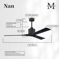 thumbnail image 7 of Matthews Fans - Nan - 3 Blade Ceiling Fan In Contemporary Style-10 Inches Tall, 7 of 7