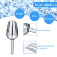 thumbnail image 3 of Cuchara para hielo de acero inoxidable, paquete de 6 unidades, 180 ml, para cocina doméstica, 3 of 7