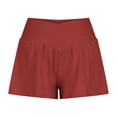 thumbnail image 5 of Wiyuqeen Womens Crossover High Waist Shorts Comfy Wide Leg Baggy Yoga Shorts Soft Trendny High Rise Running Athletic Shorts Under $10, 5 of 7