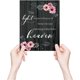 thumbnail image 5 of Letrero conmemorativo de madera Esta luz arde en honor a quienes hoy miran desde el cielo, placa de madera con forma de flor, placa colgante de bienvenida para decoración de ceremonia de boda,, 5 of 8