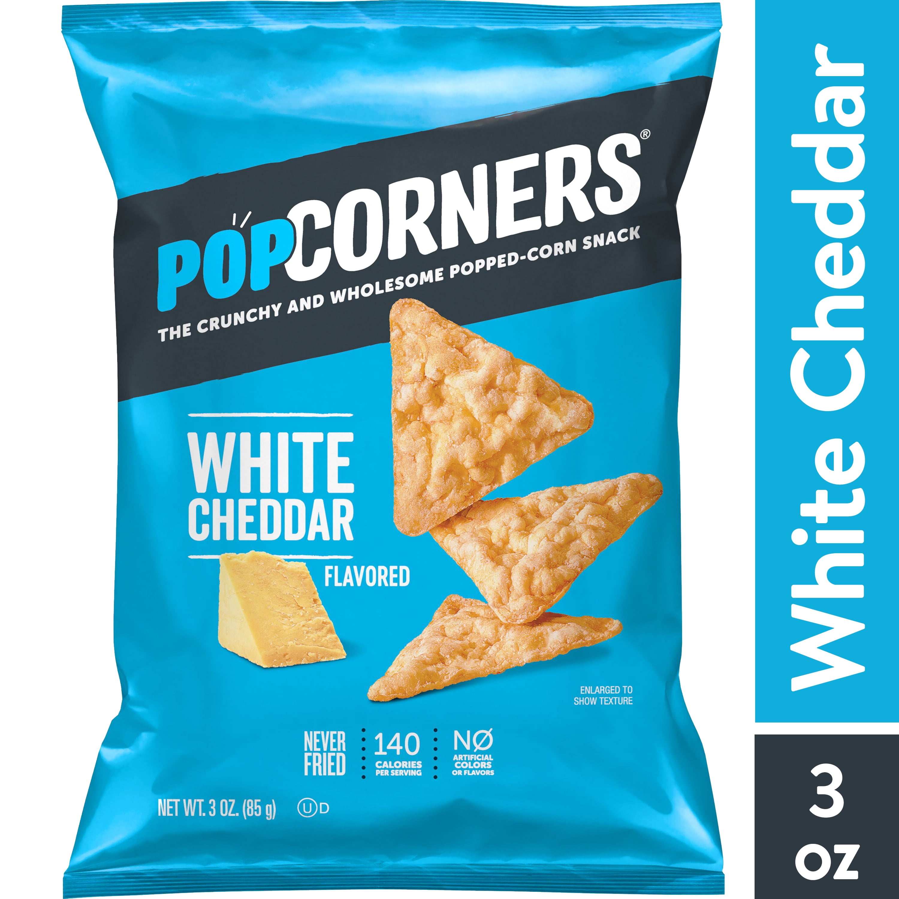 White Cheddar Popcorn Chips 3 Oz Bags