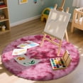 thumbnail image 3 of Shag Area Rugs for Living Room 7'(Round), Soft and Fluffy Shaggy Carpet for Pets, Machine Washable Floor Rugs for Living room, 3 of 8