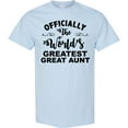 thumbnail image 3 of Inktastic Officially the World's Greatest Great Aunt T-Shirt, 3 of 5