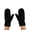 Black, variant on Unisex Winter Warm Inner Fuzzy Lined Anti-Slip Cuff Mittens, Mustard
