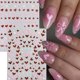 thumbnail image 2 of Pegatinas para uñas Quezadyl con forma de corazón 3D autoadhesivas para el día de San Valentín, 2 of 9