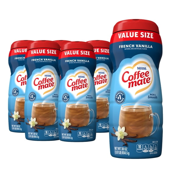 (6 pack) Coffee mate French Vanilla Powder Coffee Creamer, 30 oz
