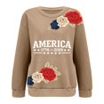 thumbnail image 4 of MEICHEN Oversized 250th Anniversary Printed Crew Neck Hoodless Sweatshirt for Women Fashion 1776-2026 Pullover Patriotic Sweatshirt, 4 of 4