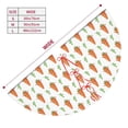 thumbnail image 3 of Rateoe Cute Carrot Print Print Christmas Tree Skirt 36" for Xmas Holiday New Year Party Circle Tree Mat Ornaments Decoration, 3 of 7