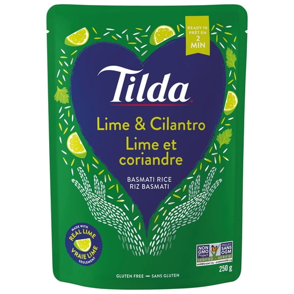 Riz basmati à la lime et coriandre étuvé de Tilda