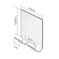 thumbnail image 5 of 4pcs H H D For Er, Less Steel Utility Hooks For Towel, Loofah, Robe And Coat, Bath Kit Izer, , P, 5 of 5