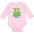 thumbnail image 3 of Inktastic My First St. Patrick's Day Shamrock Boys or Girls Long Sleeve Baby Bodysuit, 3 of 5