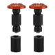thumbnail image 1 of 22mm 7/8inch Motorcycle Handlebar End Slider Plug Caps for Racing ATV Offroad Orange, 1 of 3