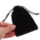 thumbnail image 4 of KALLORY 20Ud Bolsas De Tela Con Cordón En Negro Para Joyería Y Almacenamiento Con Práctico De Franela, 4 of 5