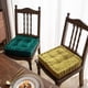 thumbnail image 3 of Nvzi Diamond Pattern Chair Pads with Handle Soft Comfy Velvet Seat Chair Cushion for Dining Chairs, Office Chairs, Hardwood Floors (Dark Green,16x16), 3 of 5