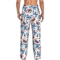 thumbnail image 3 of Daiia Retro Butterfly Men's Sleep Pant with Pockets and Drawstring,Pajama Pants-X-Large, 3 of 9