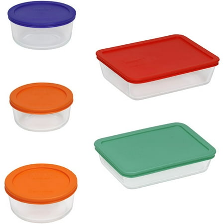 Pyrex Glass Bakeware Storage Set, 10 Piece