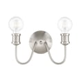 thumbnail image 5 of 16572-91 Livex Lighting Lansdale - 2 Light Bath Vanity In Transitional Style-7 Inches Tall and 13.5 Inches Wide, 5 of 11