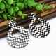 thumbnail image 5 of Pendiente de acrílico Danlge Lady Women Black White Rectangle Rhombus Square Style Redondo Yuyangstore Pendiente colgante geométrico, 5 of 8