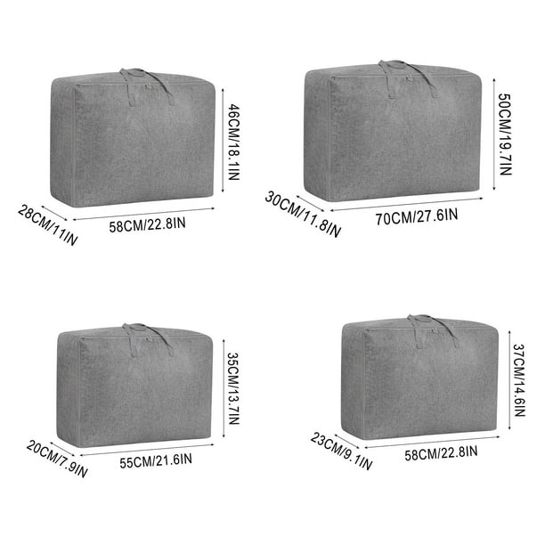 Organizador de Bolsa de Almacenamiento Bolsa Acolchada Bolsa de Almacenamiento Capacidad Bolsa de Almacenamiento Acolchada Bolsa Deportiva Grande Rejilla Gris Organizador de Almacenamiento de Ropa Med