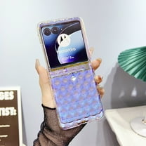 ELEHOLD for Motorola Razr 40 Ultra Gradient Glitter Pattern Slim Lightweight Protective Shockproof Girls Women Case for Motorola Razr 40 ultra,Blue