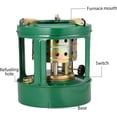 thumbnail image 3 of Mini kerosene heater, kerosene stove 1 L capacity portable practical 8 wicks camping stove outdoor picnic iron small kerosene heater for cooking, 3 of 5