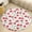 Flannel-2, variant on Red Cherry Round Area Rugs for Bedroom Living Room, 4FT Soft Indoor Circle Carpets, Carpet Home Decor Floor Mat