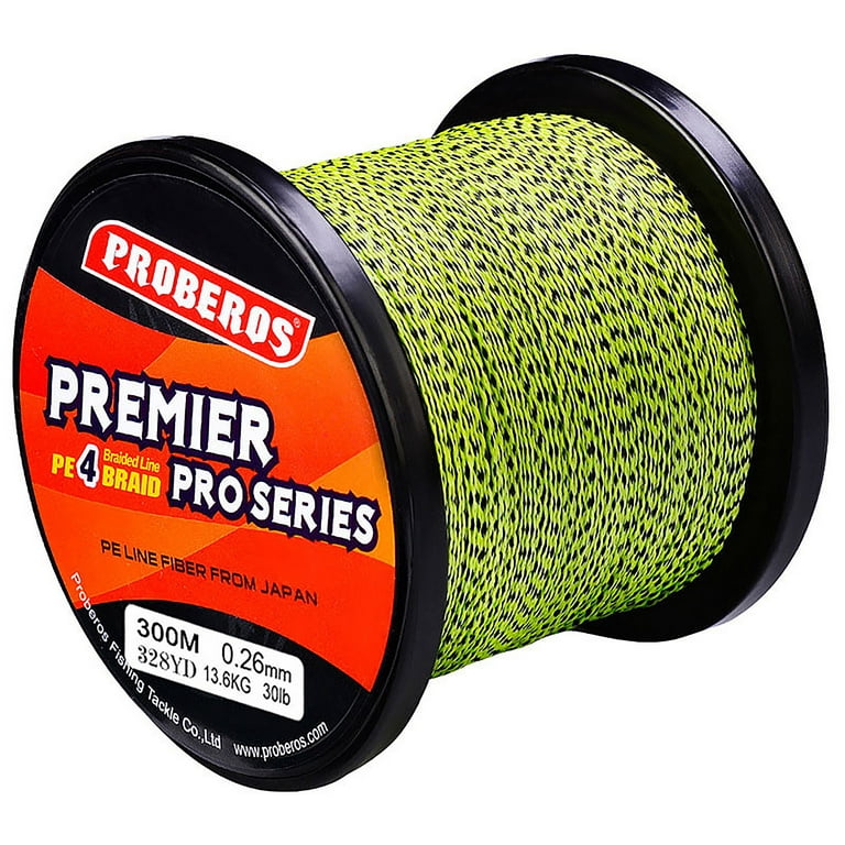 Grianlook 300M Fishing Line Abrasion-assistant Fish Wire Nylon Braided  Outdoor Blue And Yellow 1.5/20LB 