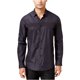 thumbnail image 1 of INC Mens Joyous Pieced Button Up Camisa, Negro, Pequeño, 1 of 2
