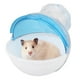 thumbnail image 1 of Jaula de acrílico para mascotas pequeñas, baño externo, casa de baño para hámster, cobaya, baño azul, 1 of 14
