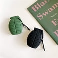 thumbnail image 4 of Funda de silicona compatible con Airpods 1 y 2, funda divertida [diseño deportivo] [el mejor regalo para niños y niñas] (negro granada) Sincero  Hogar, 4 of 5