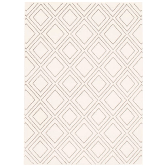 Ambiance Tapis en Microfibre Blanc/gris 7 Pieds10 Pouces x 10 Pieds2 Pouces