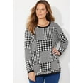 thumbnail image 4 of Catherines Women's Plus Size Liz&Me Patterned Pullover Sweater, 4 of 4