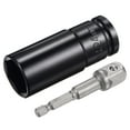 thumbnail image 1 of Juego de accesorios de enchufe Uxcell, adaptador de impacto de enchufe profundo de 24 mm con vástago hexagonal de 1/4" y transmisión de 1/2", 1 of 5